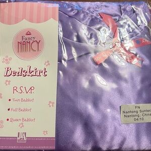 Fancy Nancy Purple Bedskirt Full-size